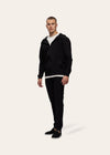 TRIADORO - Tracksuit Jacket with Hood Black