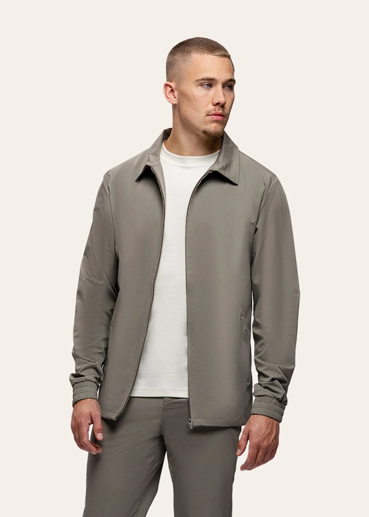 Tracksuit Jacket Taupe