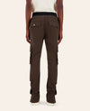MOUTY - PANTALON CARGO FP - MARRON
