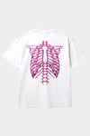 JOEY MARTINS - T-SHIRT SKELETON 3D WHITE AND PINK