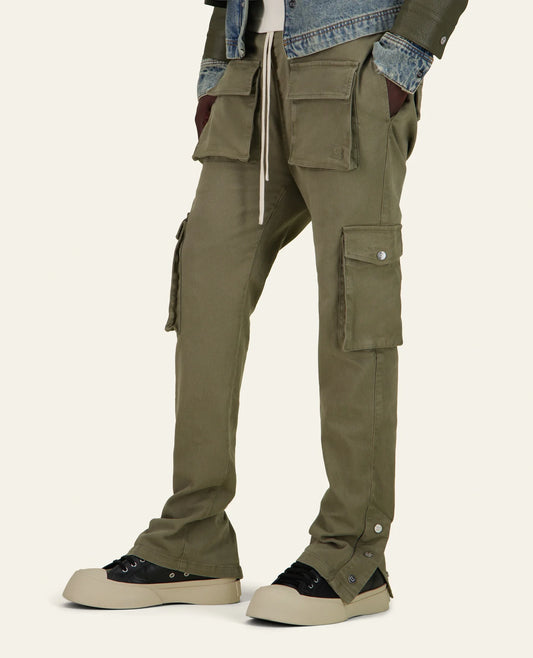 MOUTY - PANTALON CARGO FP - KHAKI