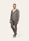 TRIADORO- Tracksuit Jacket with Hood Taupe