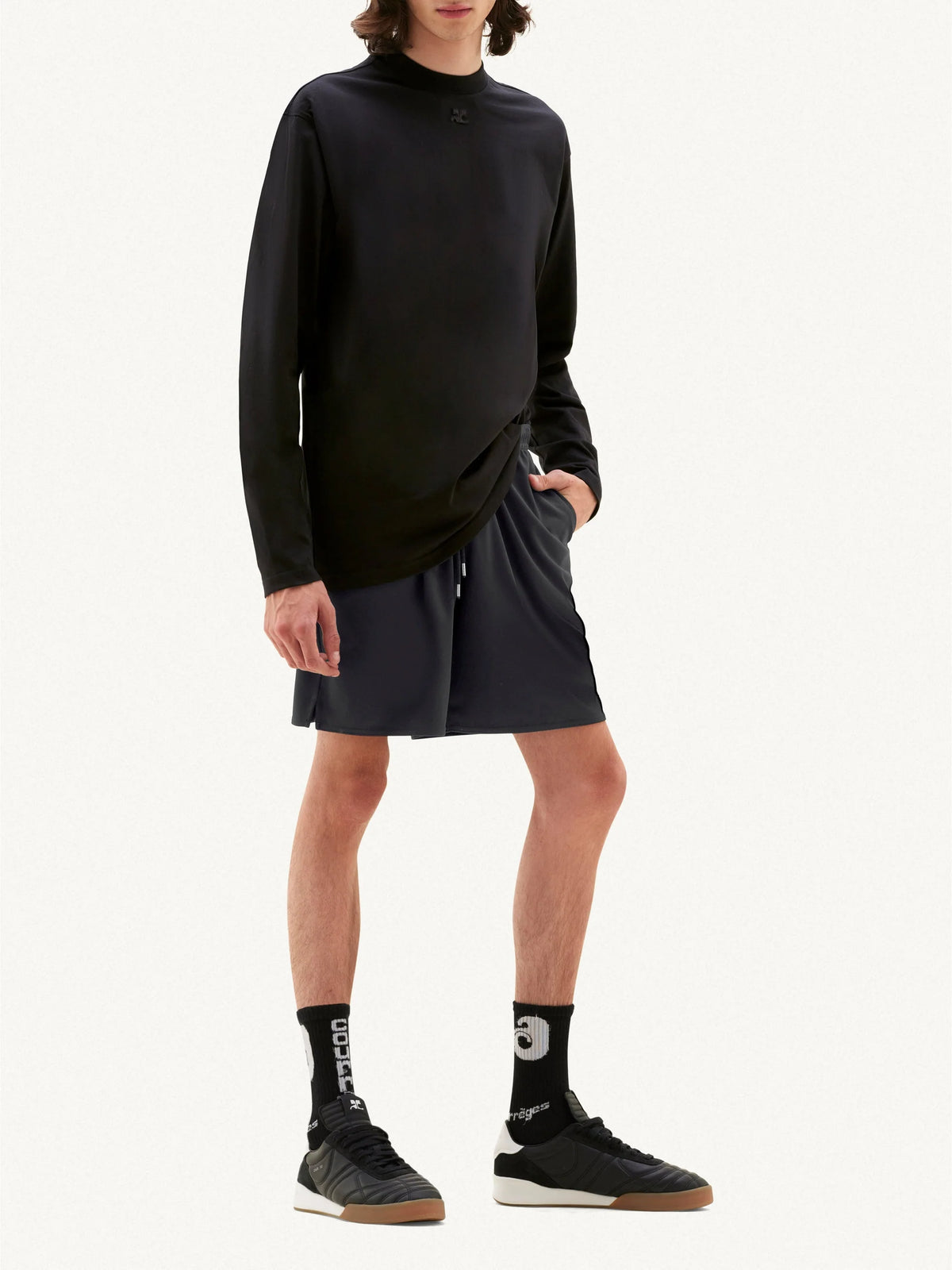 Short sports light Lycra BLACK