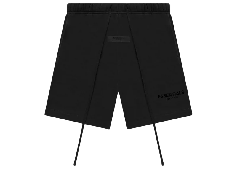 Black Sweatshorts Stretch Limo