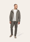 TRIADORO- Tracksuit Jacket with Hood Taupe