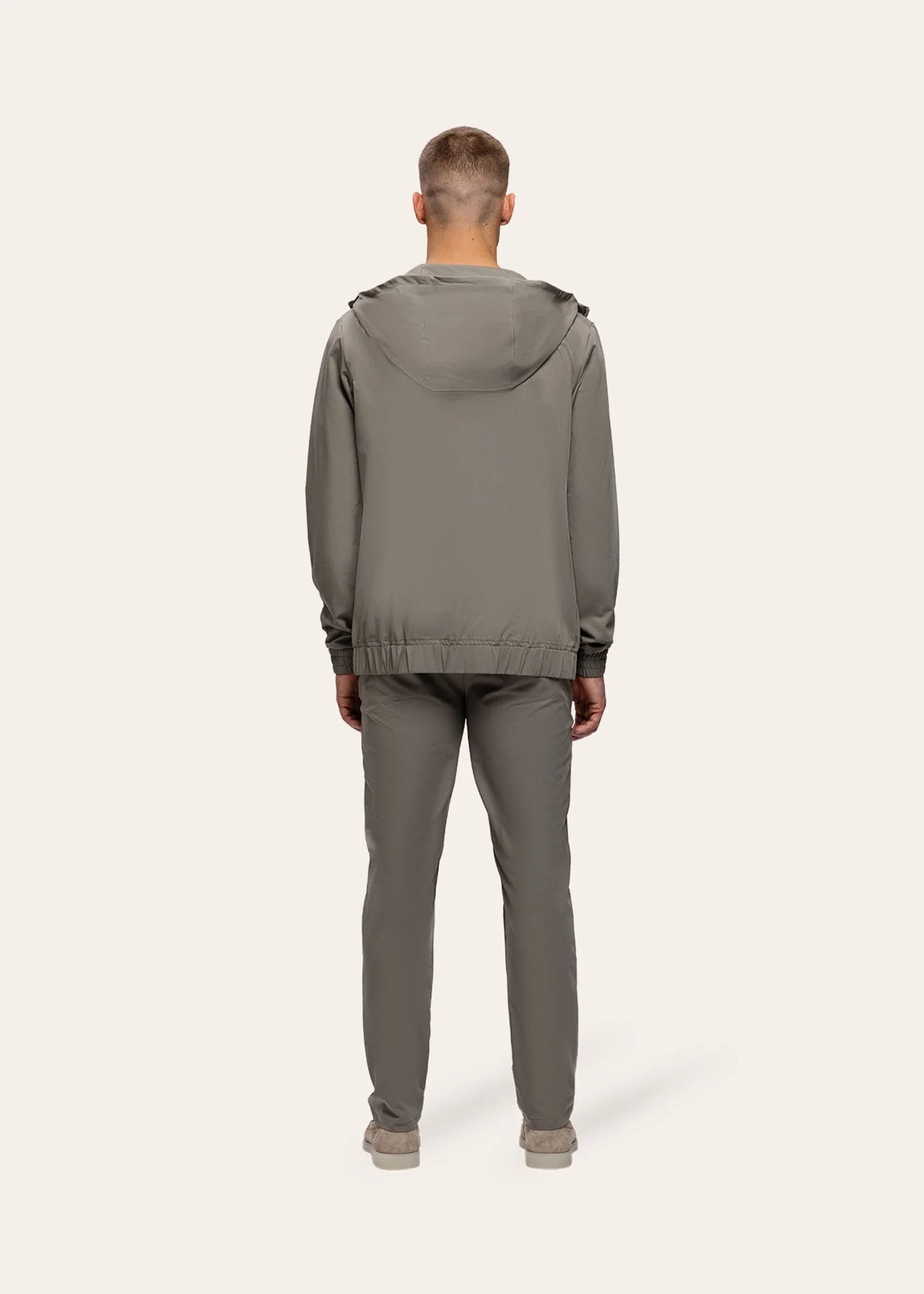 Tracksuit Jacket with Hood Taupe