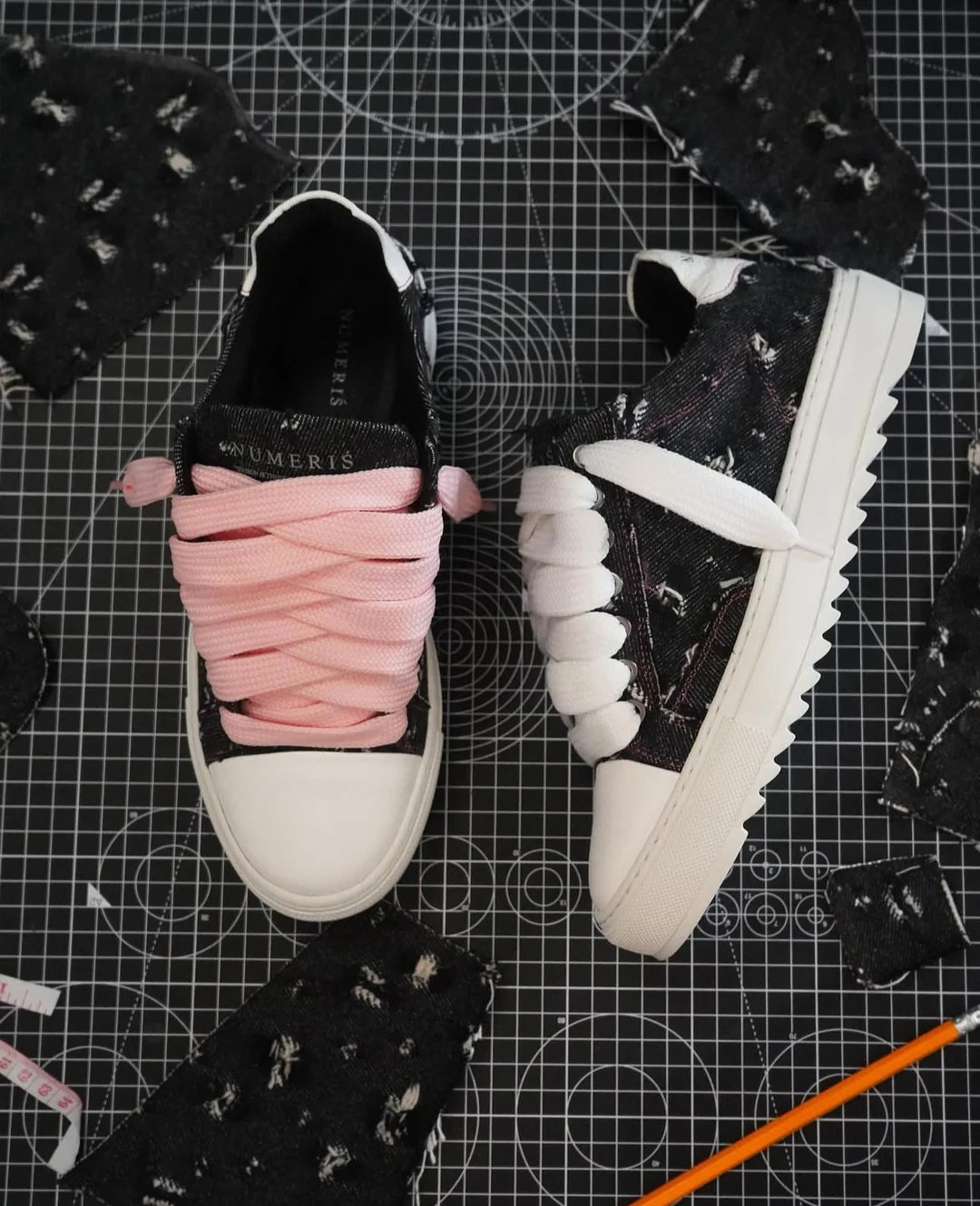 Pink denim