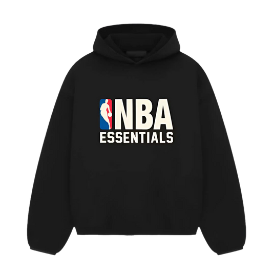 ESSENTIALS X NBA HOODIE “BLACK”