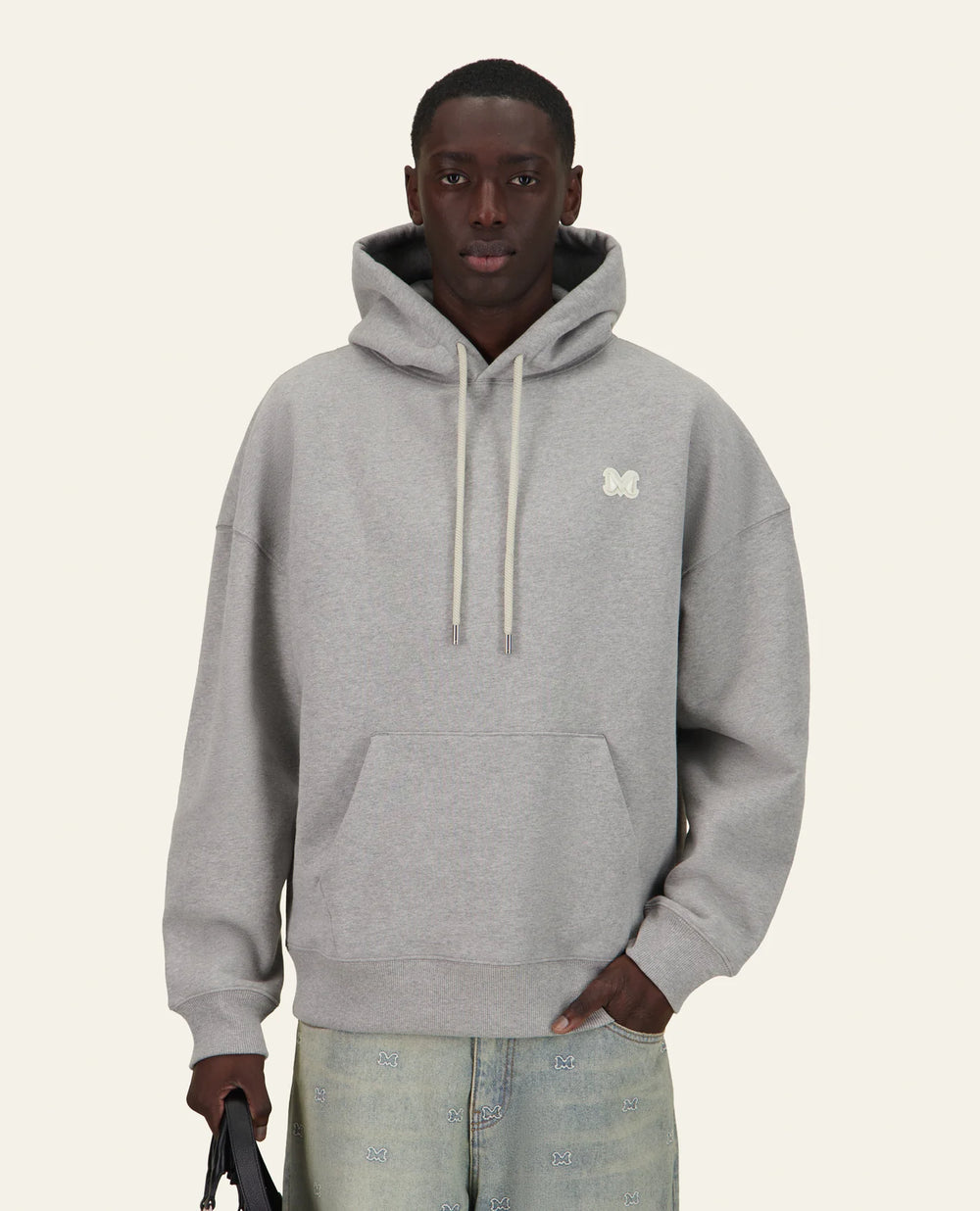 SWEATSHIRT A CAPUCHE LEO GREY