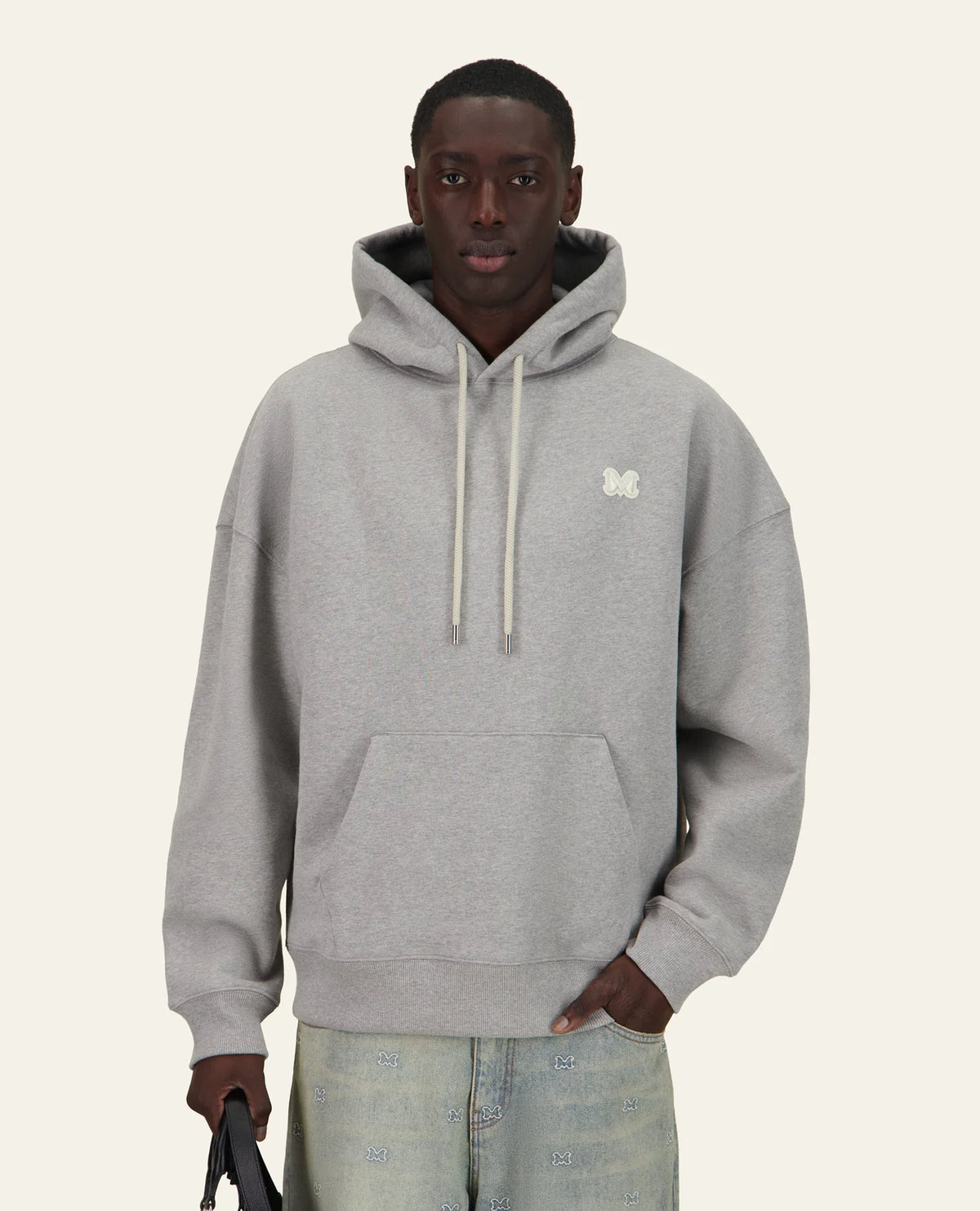 SWEATSHIRT A CAPUCHE LEO GREY