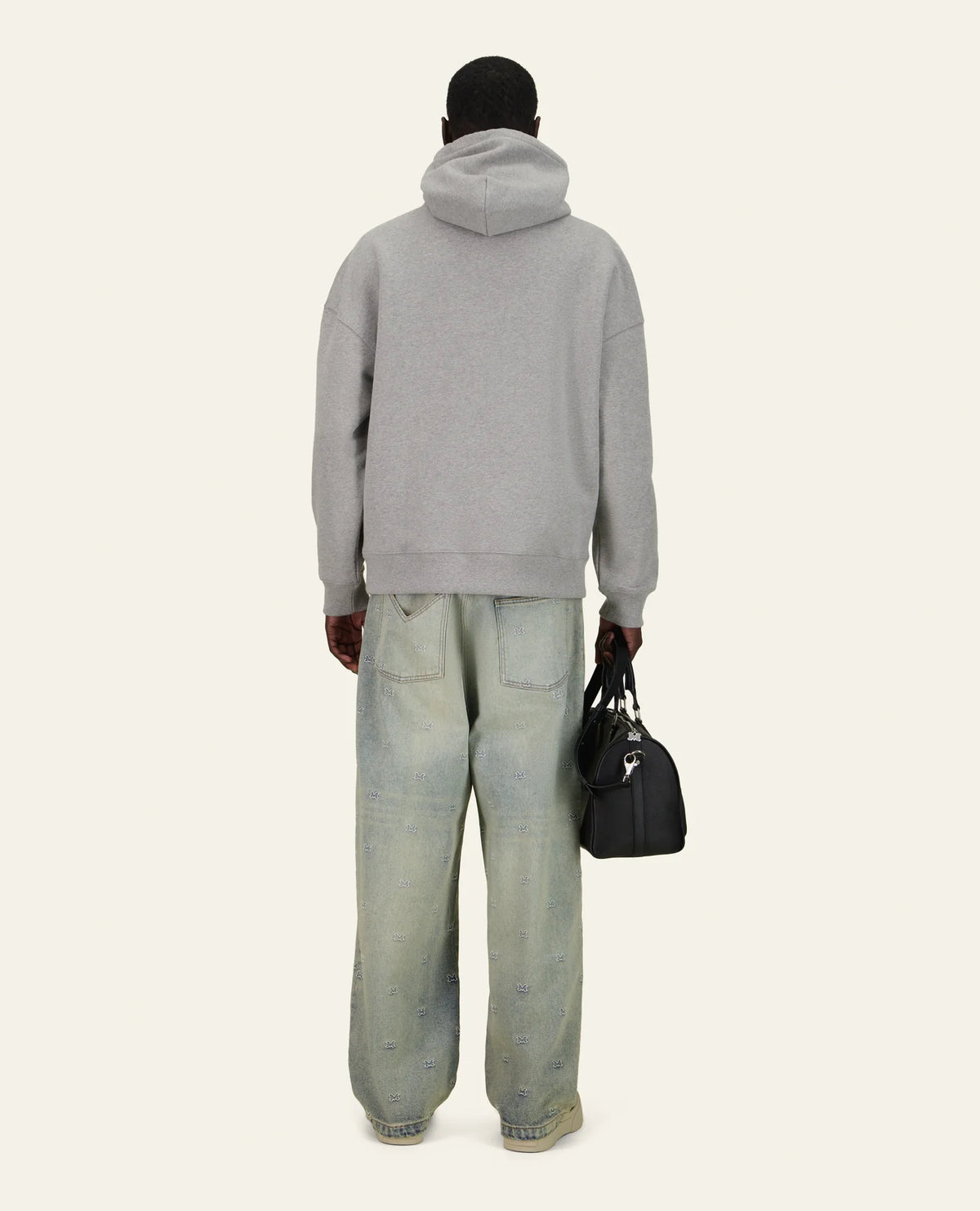 SWEATSHIRT A CAPUCHE LEO GREY