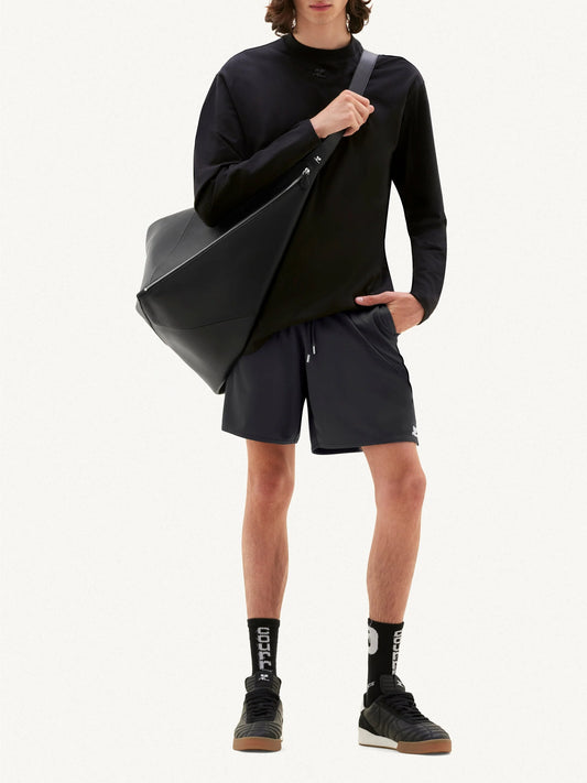 COURREGES - short sports light Lycra BLACK