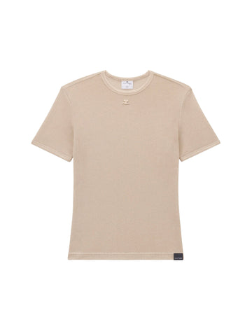 COURREGES - T shirt ac mesh SAND
