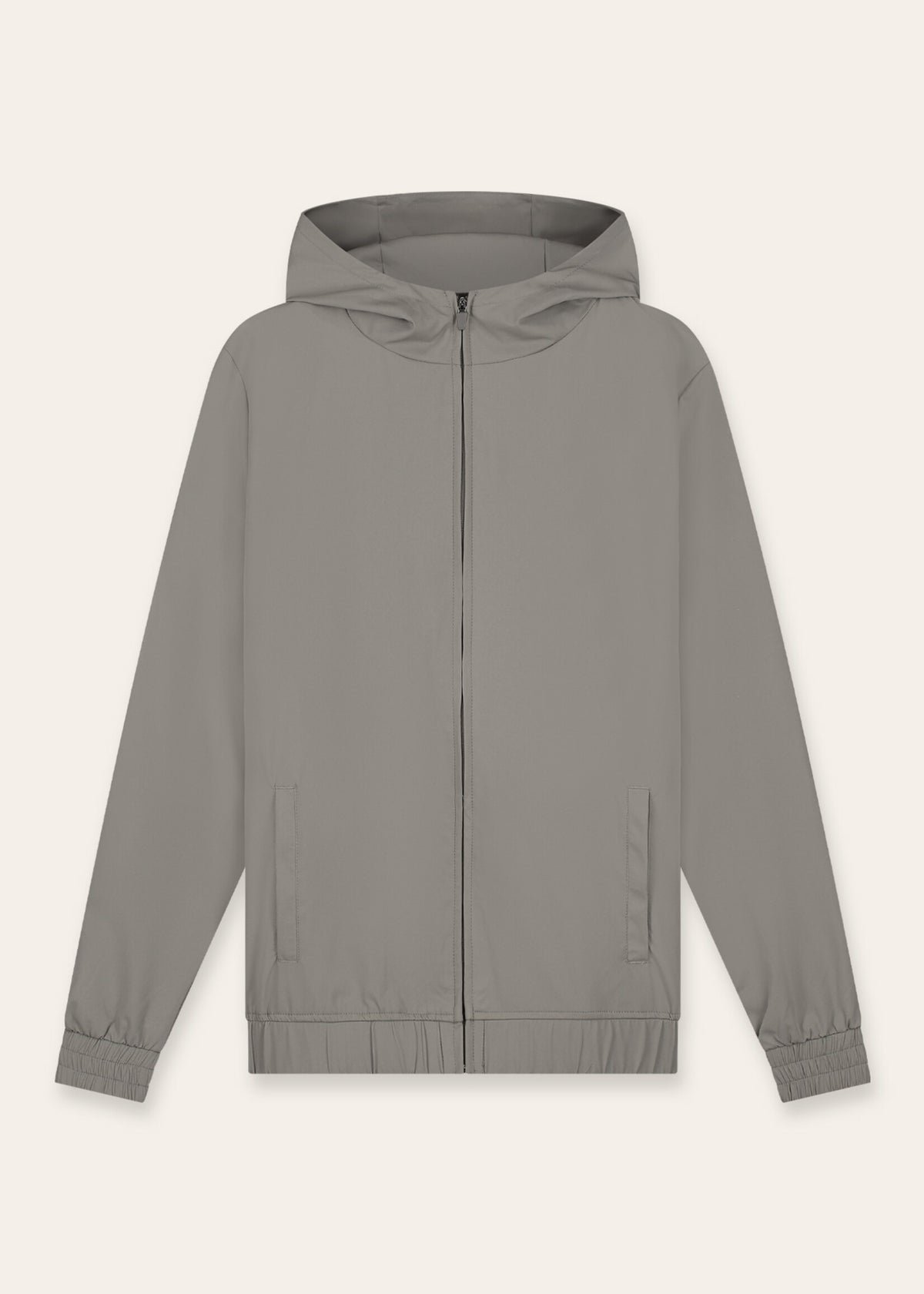 Tracksuit Jacket with Hood Taupe