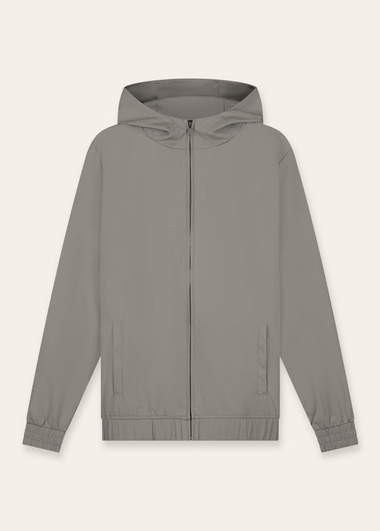 TRIADORO- Tracksuit Jacket with Hood Taupe