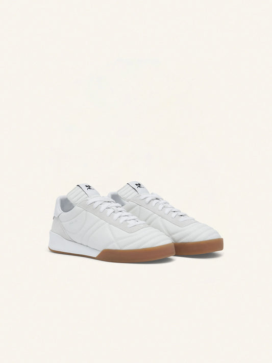 COURREGES - chaussure club 02 cuir HERITAGE WHITE