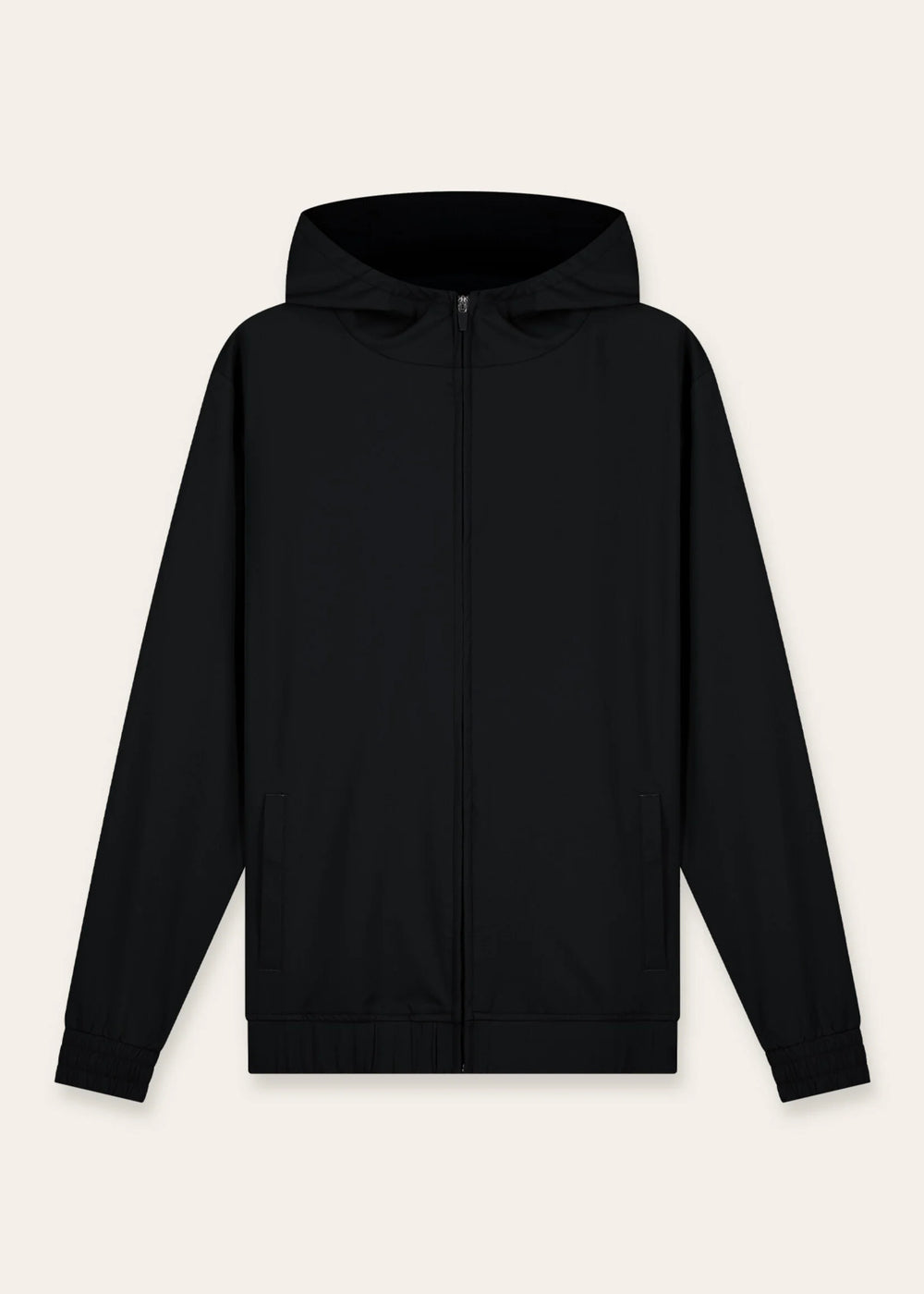Tracksuit Jacket with Hood Black
