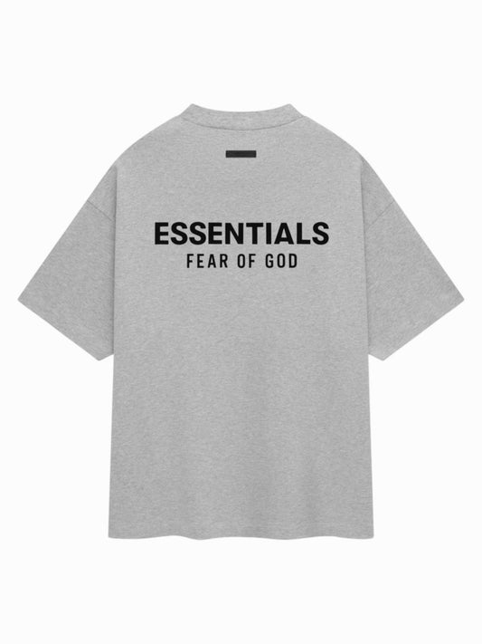 ESSENTIALS T SHIRT “LIGHT HEATHER GREY