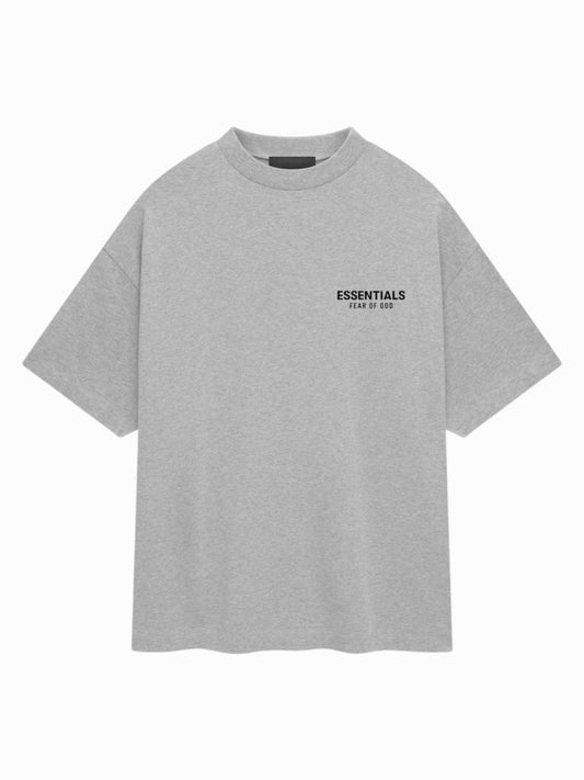 ESSENTIALS T SHIRT “LIGHT HEATHER GREY