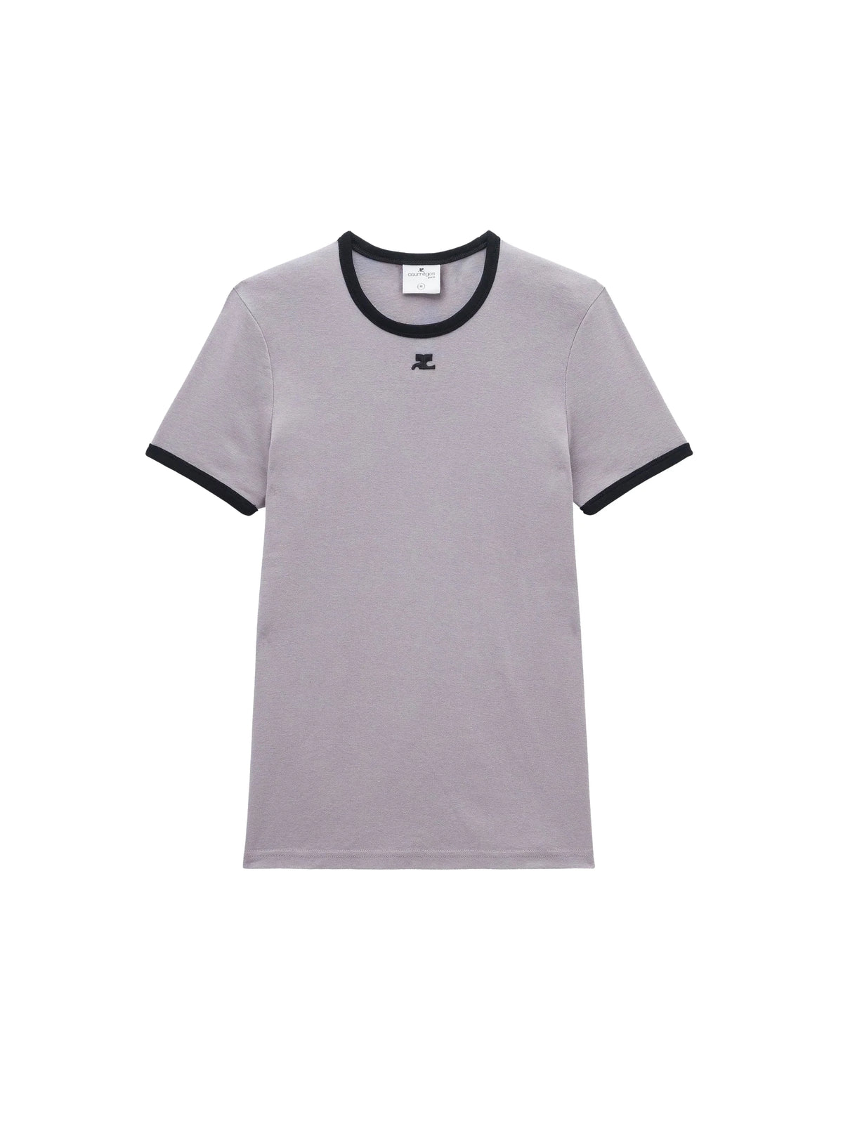 T shirt reedition contrast SMOCKED GREY