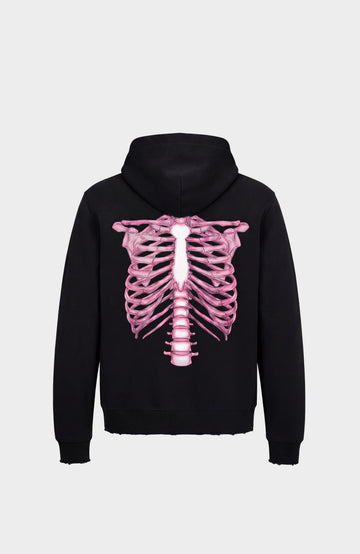 JOEY MARTINS - Sweat Zip Skeleton 3D PINK