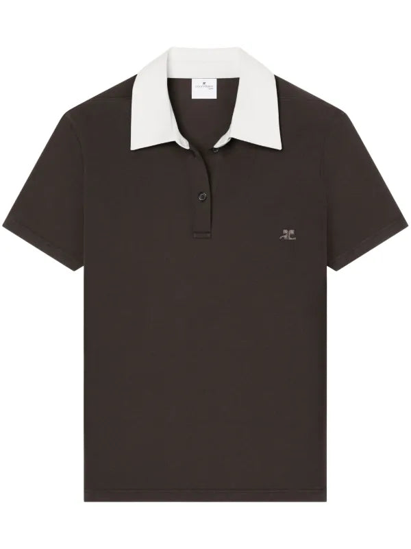 Polo ac cotton MUD BROWN