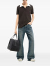 COURRÈGES -  polo ac cotton MUD BROWN
