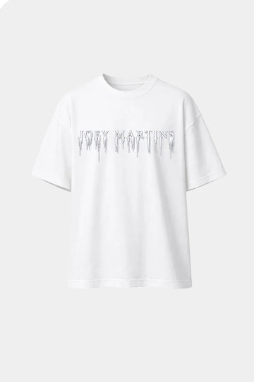 JOEY MARTINS - T-Shirt JM Dégoulinant Silicone Blanc