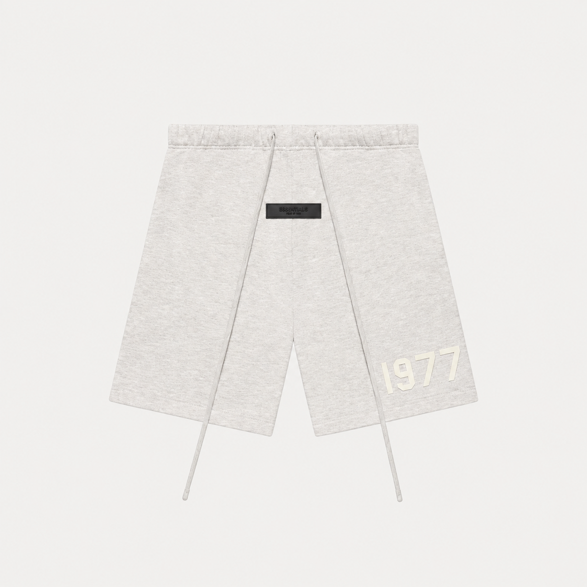 Fear of God Essentials Sweatshorts 1977 Light Oatmeal front