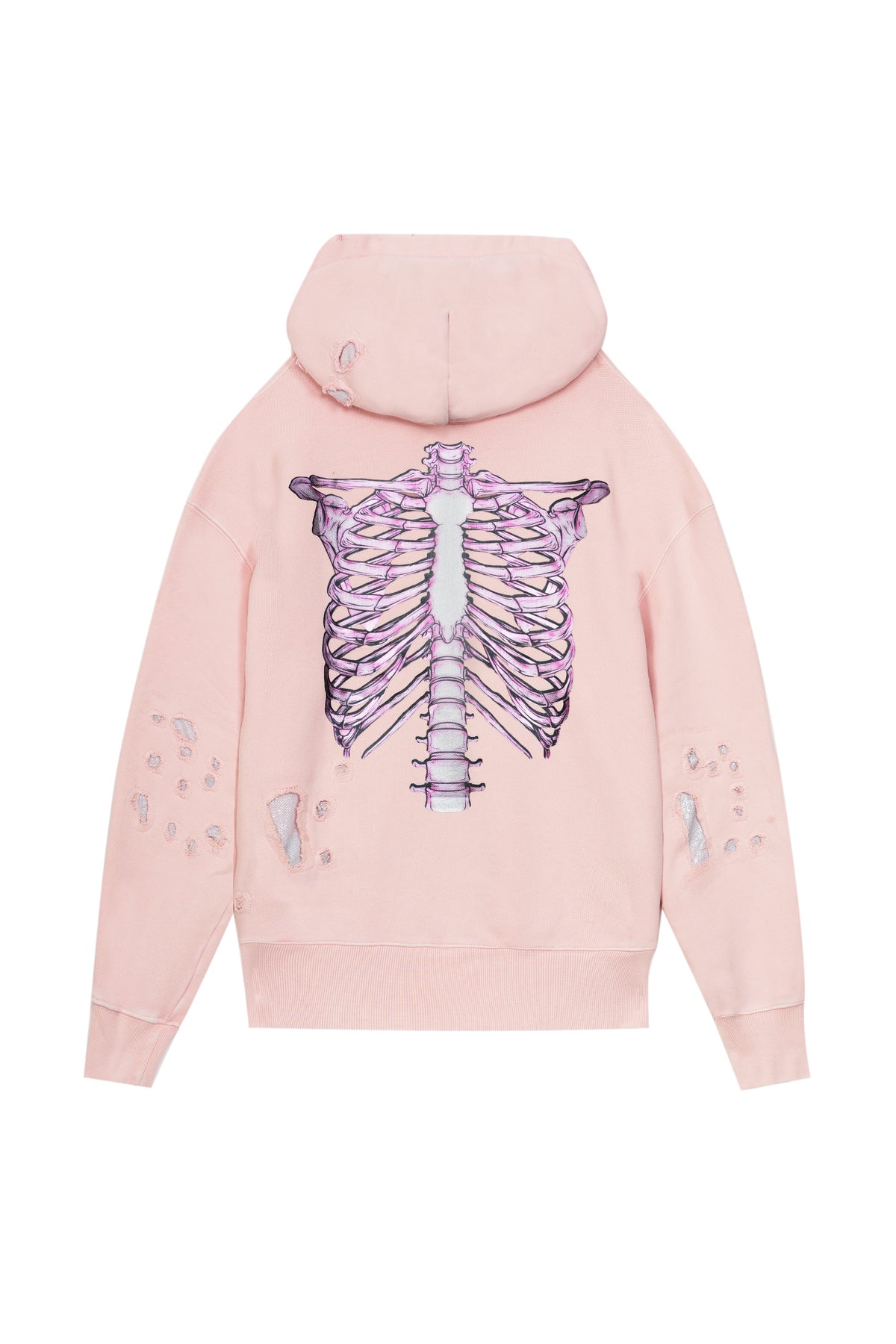 Hoodie Skeleton v2 3D Pink