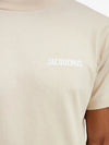 JACQUEMUS -  t-shirt à logo imprimé beige