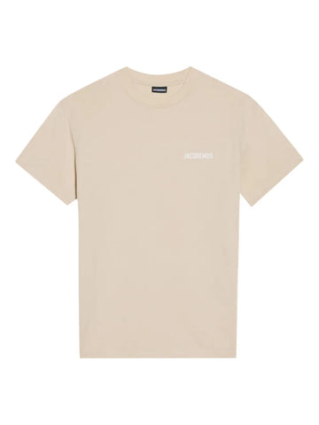 JACQUEMUS -  t-shirt à logo imprimé beige