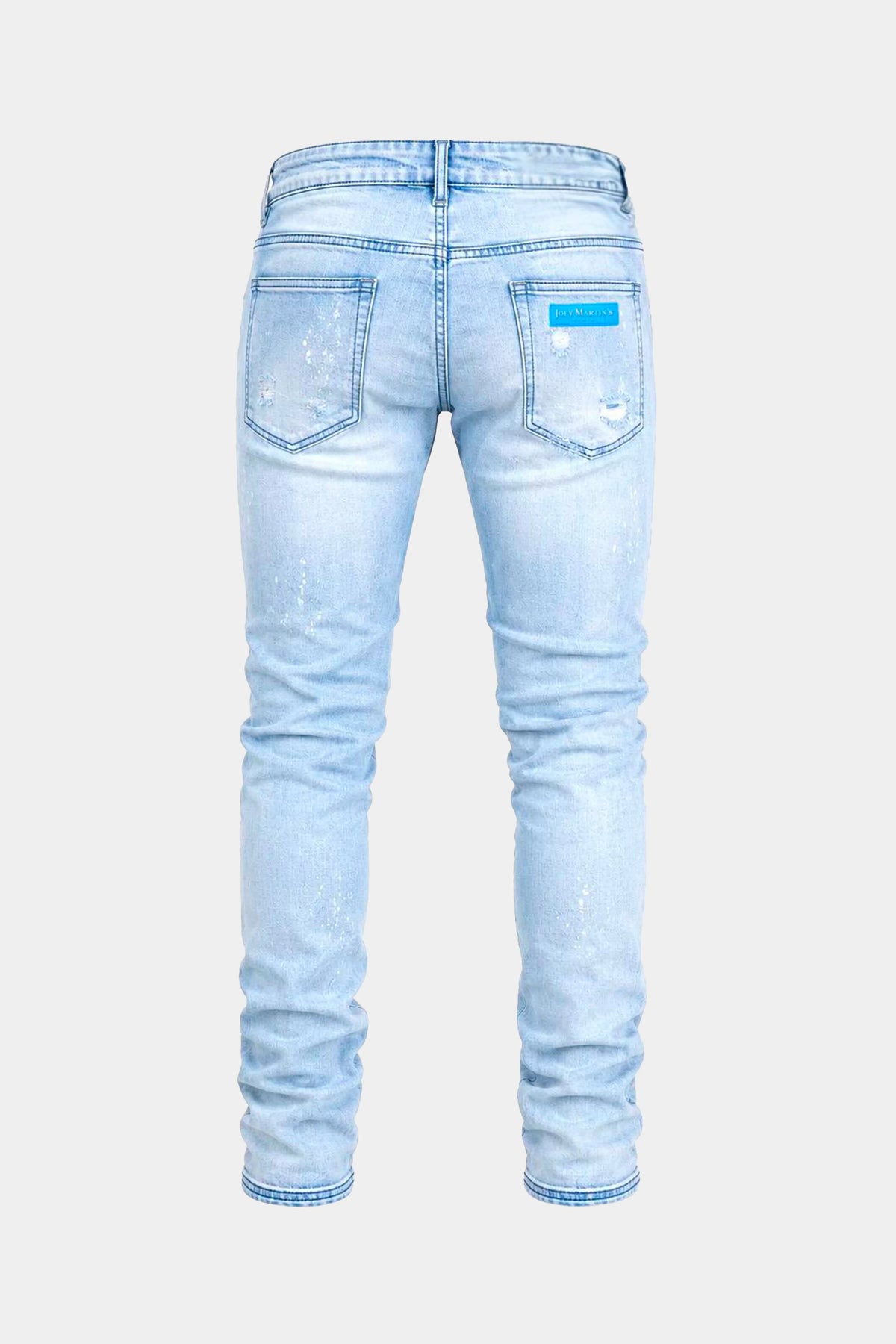 JEAN CRYSTAL BLUE DESTROY — back