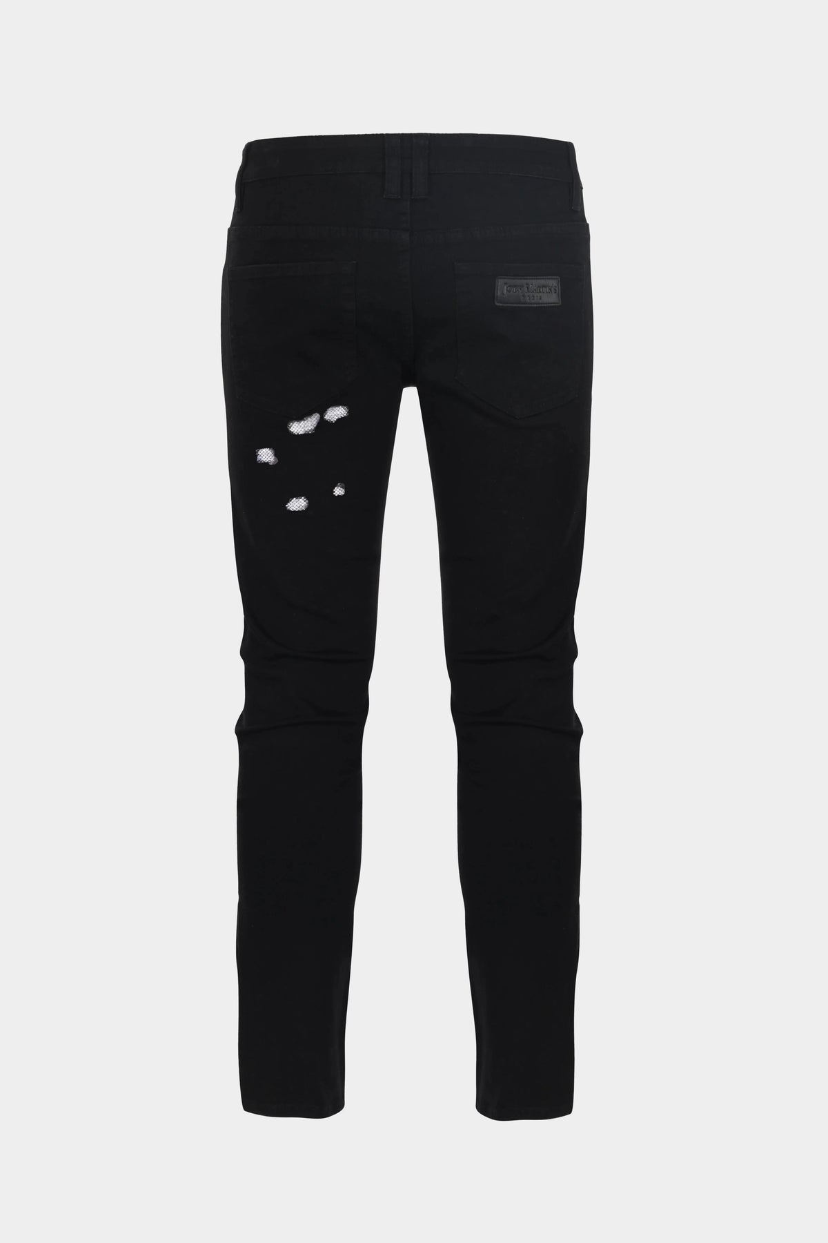 JEANS SKARED BLACK / SILVER — back