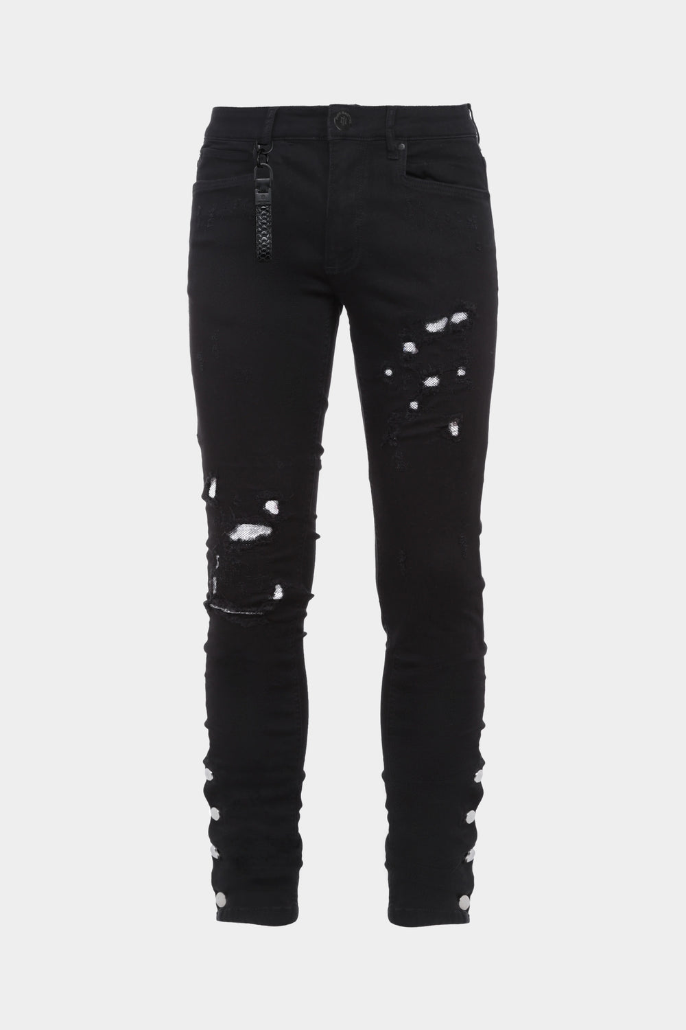 JEANS SKARED BLACK / SILVER