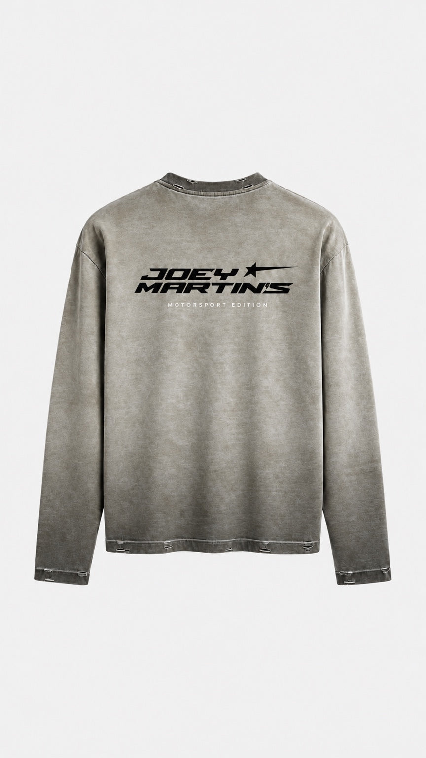 LONG SLEEVE KHAKI GREEN DLV MOTORS — back