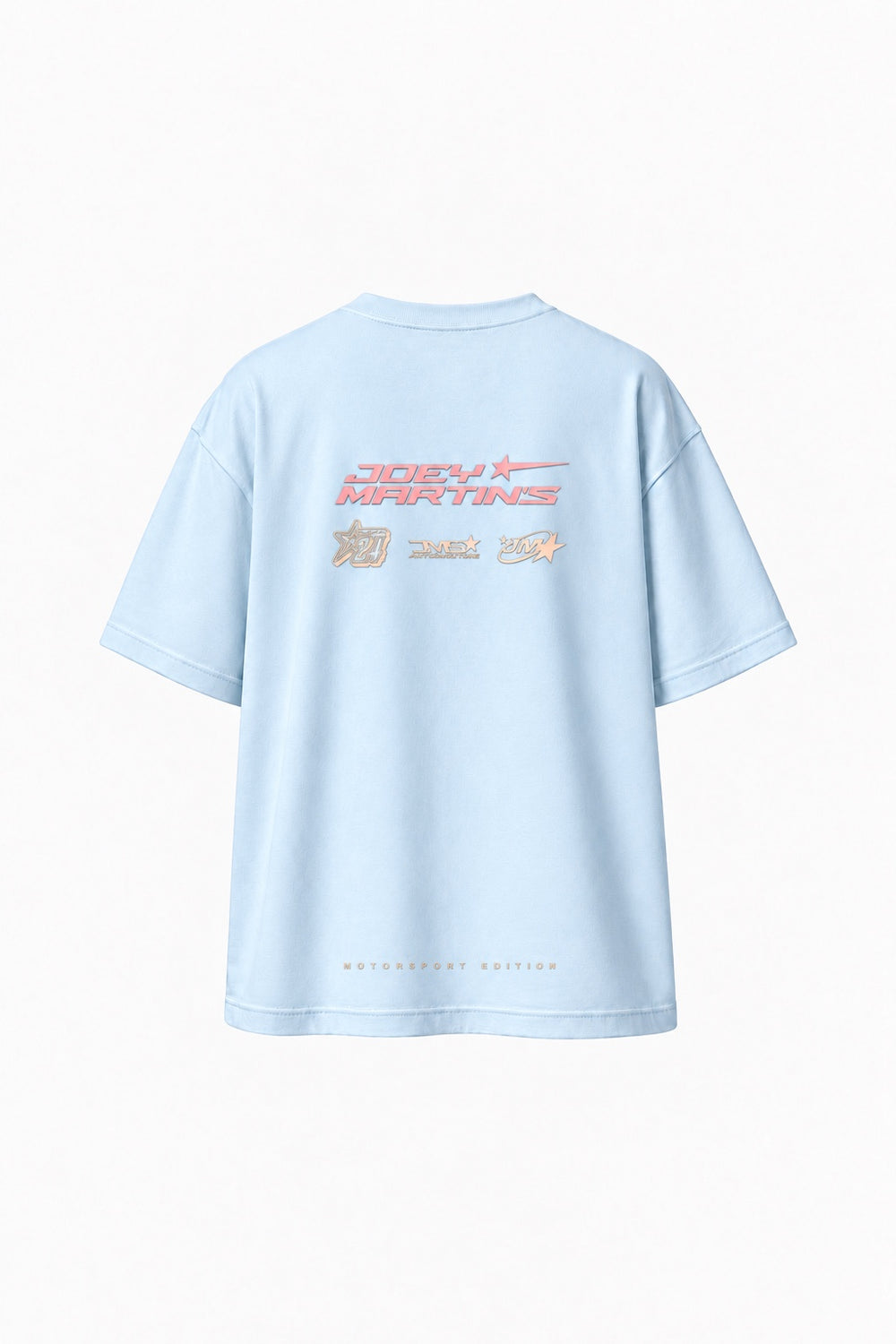 T-SHIRT MOTORS SKY BLUE & PINK