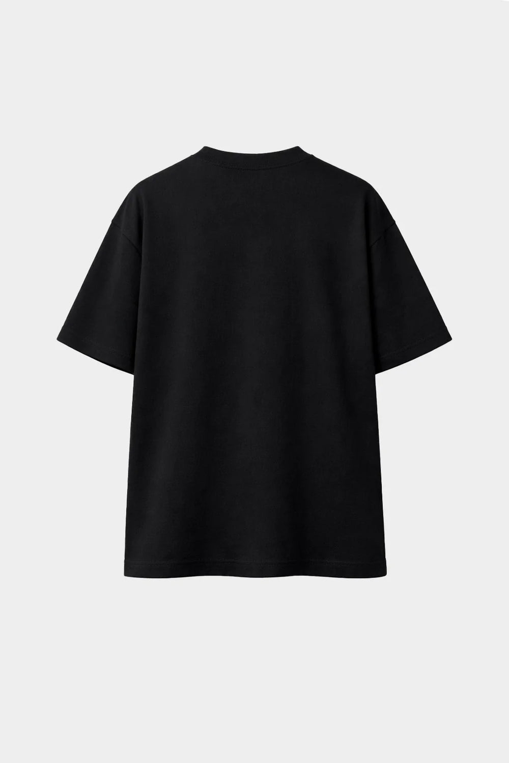 T-SHIRT NOIR JM DÉGOULINANT SILICONE NOIR