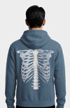 JOEY MARTINS - Sweat Zip Skeleton 3D BLUE