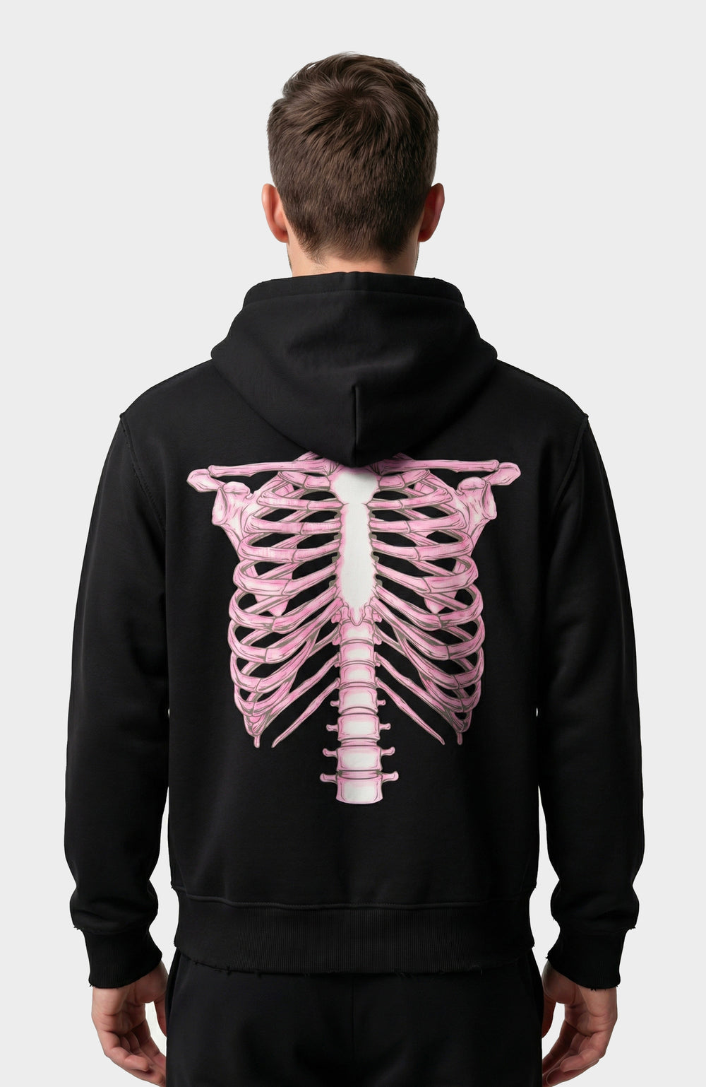 Sweat Zip Skeleton 3D PINK